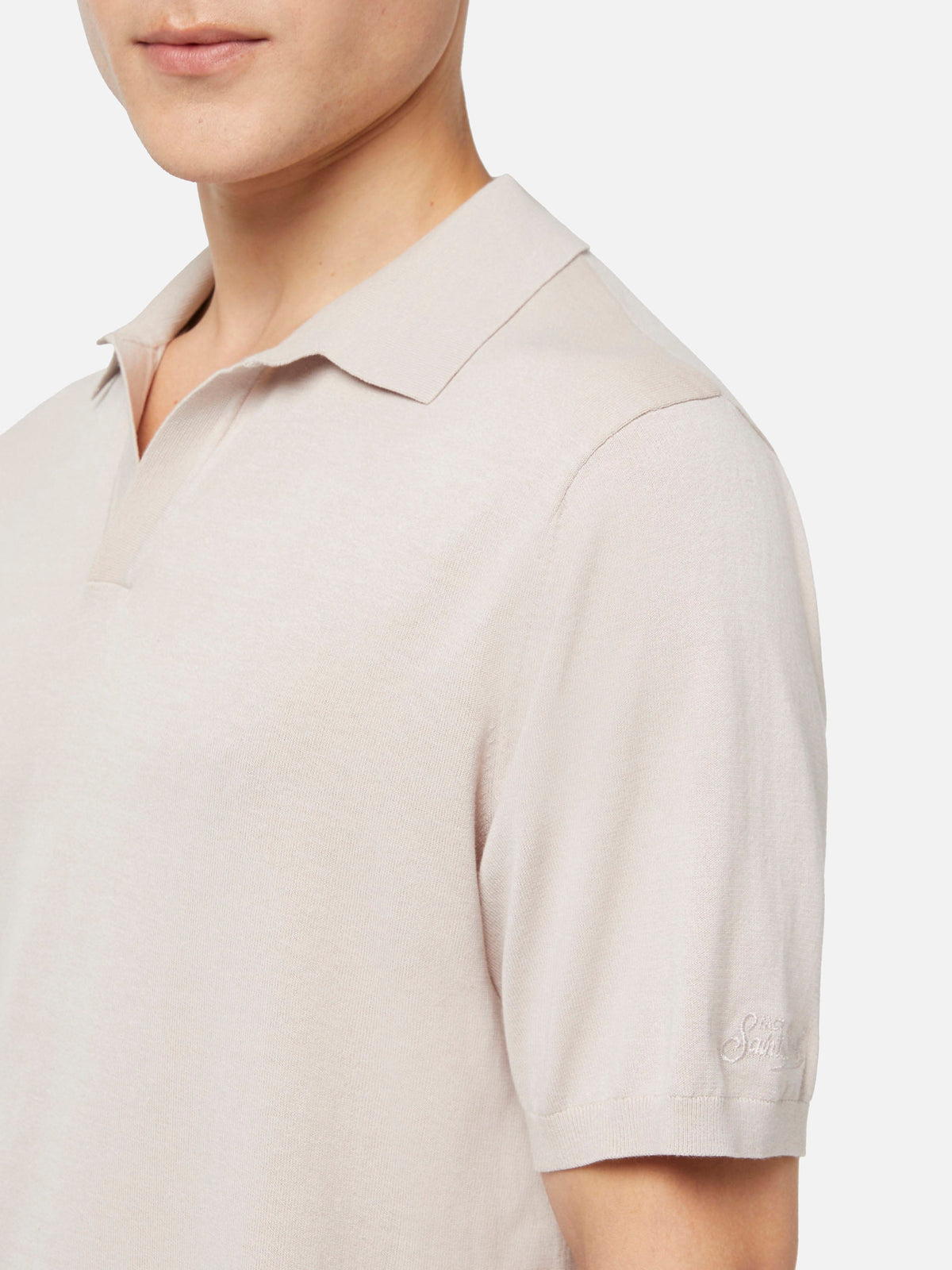 Polo in maglia Sloan Cotton grigio pietra product image 2
