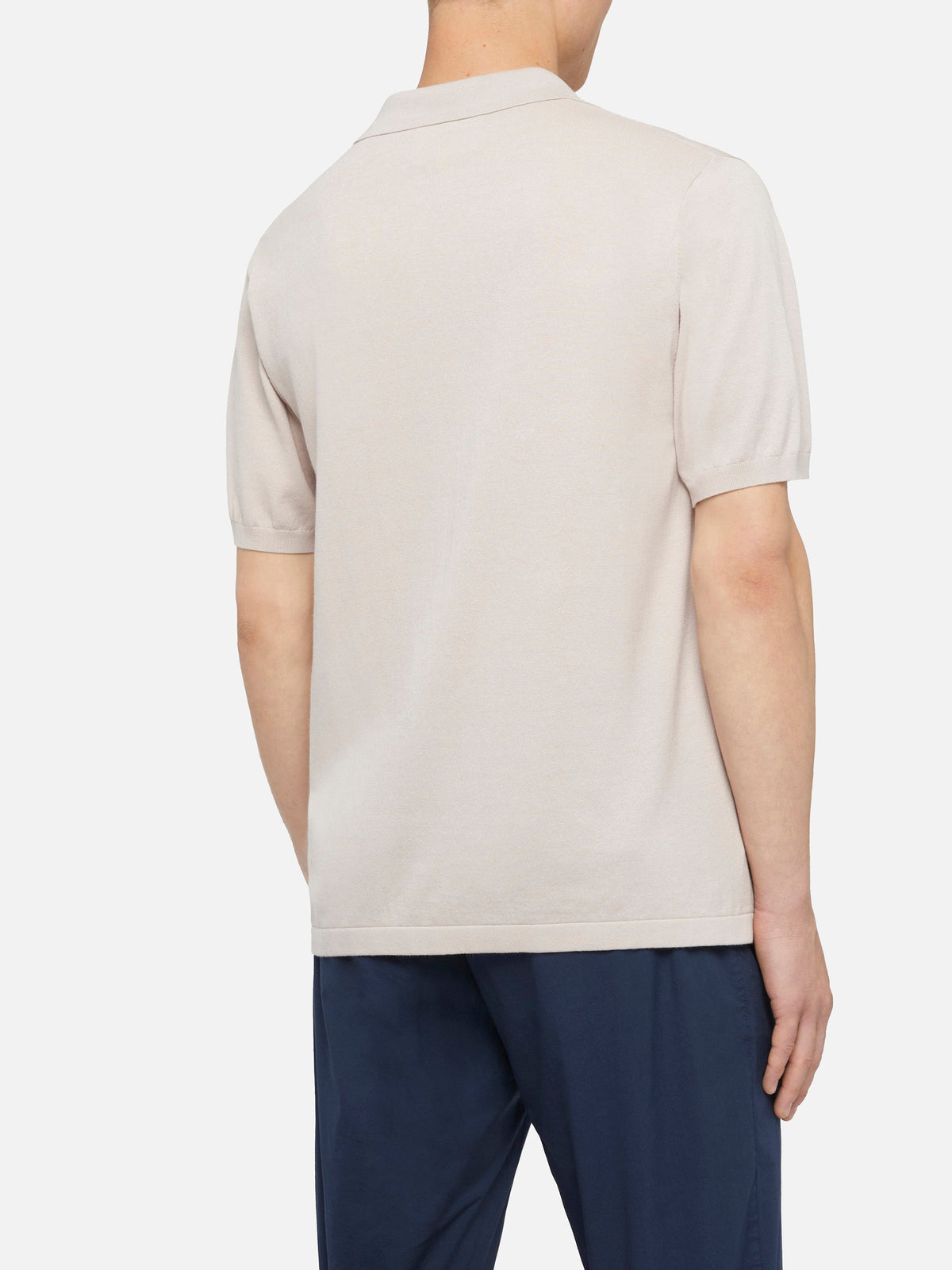 Polo in maglia Sloan Cotton grigio pietra product image 3