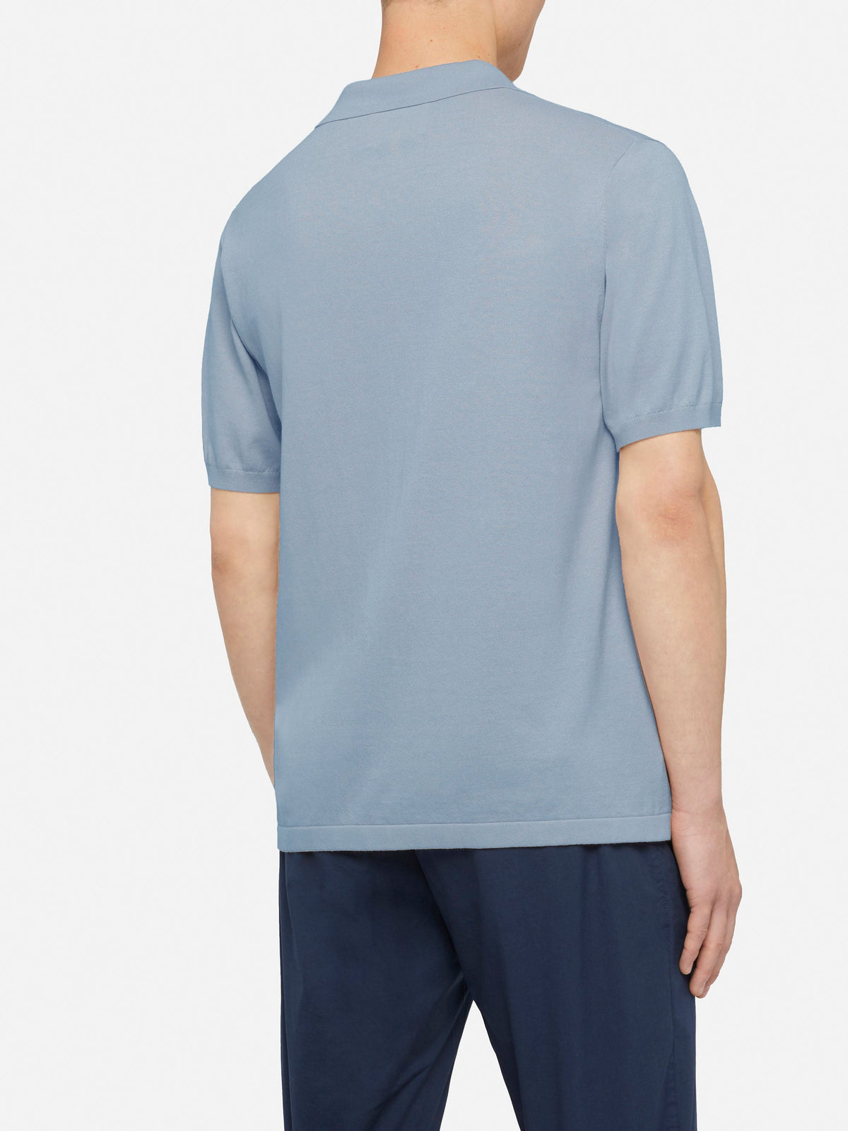 Polo in maglia Sloan Cotton azzurra product image 3