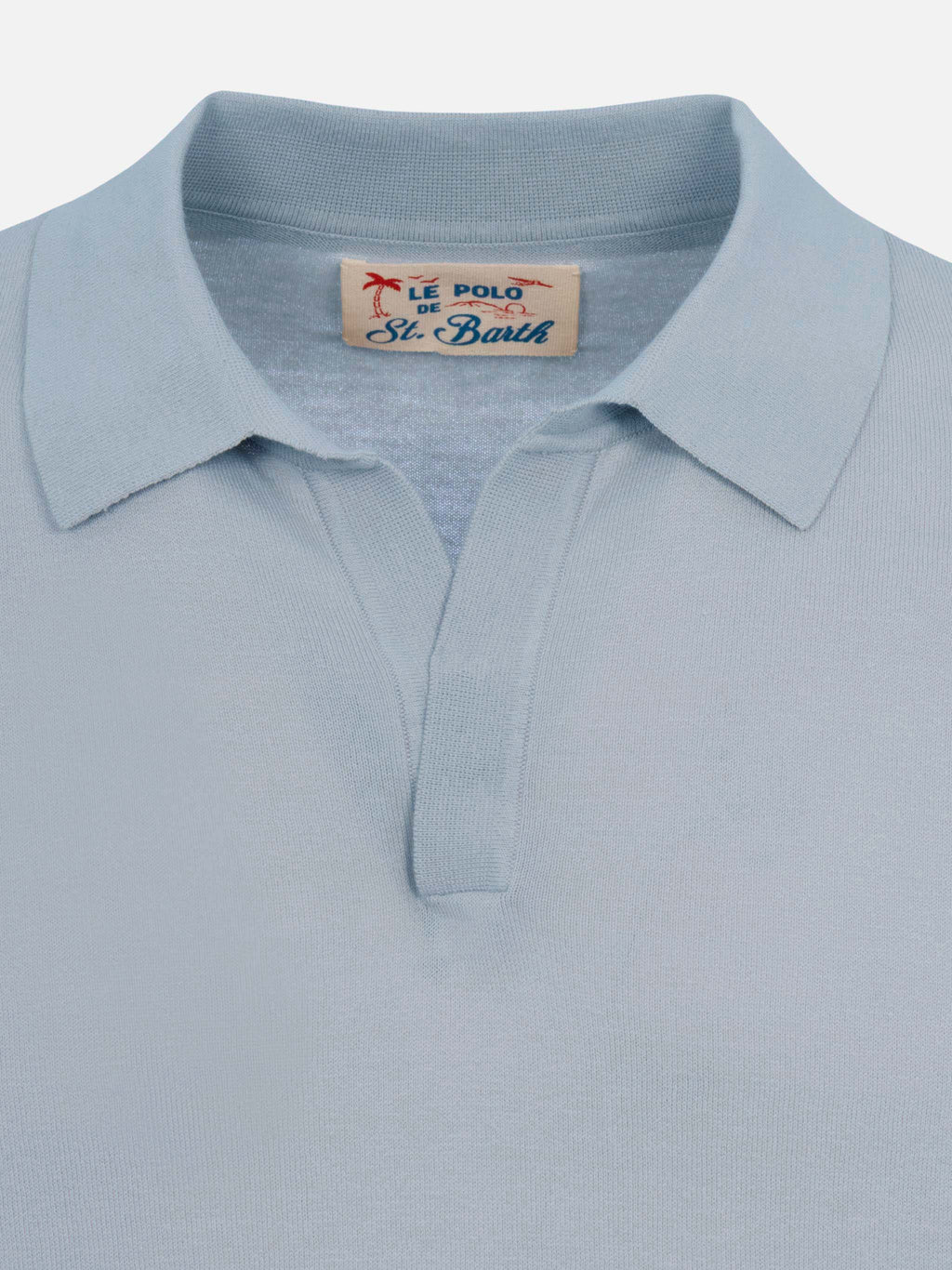 Polo in maglia Sloan Cotton azzurra product image 6