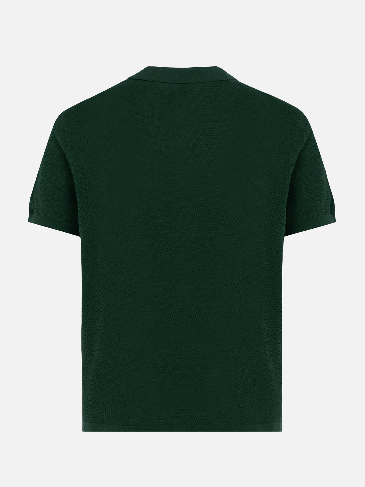 Polo in maglia Sloan Cotton verde british a rete product image 5