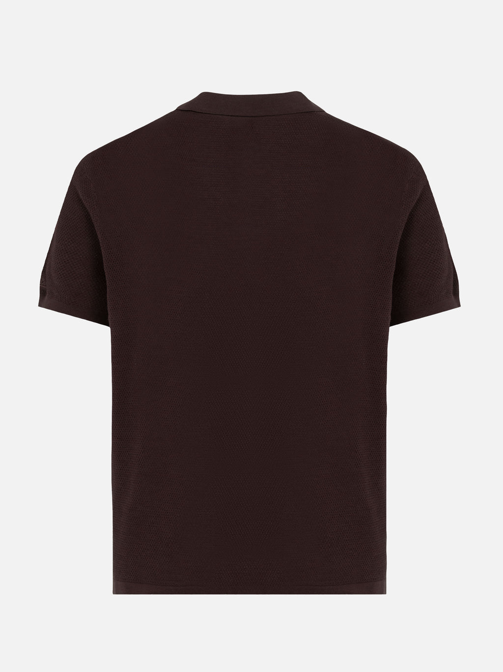 Polo in maglia Sloan Cotton marrone a rete product image 6
