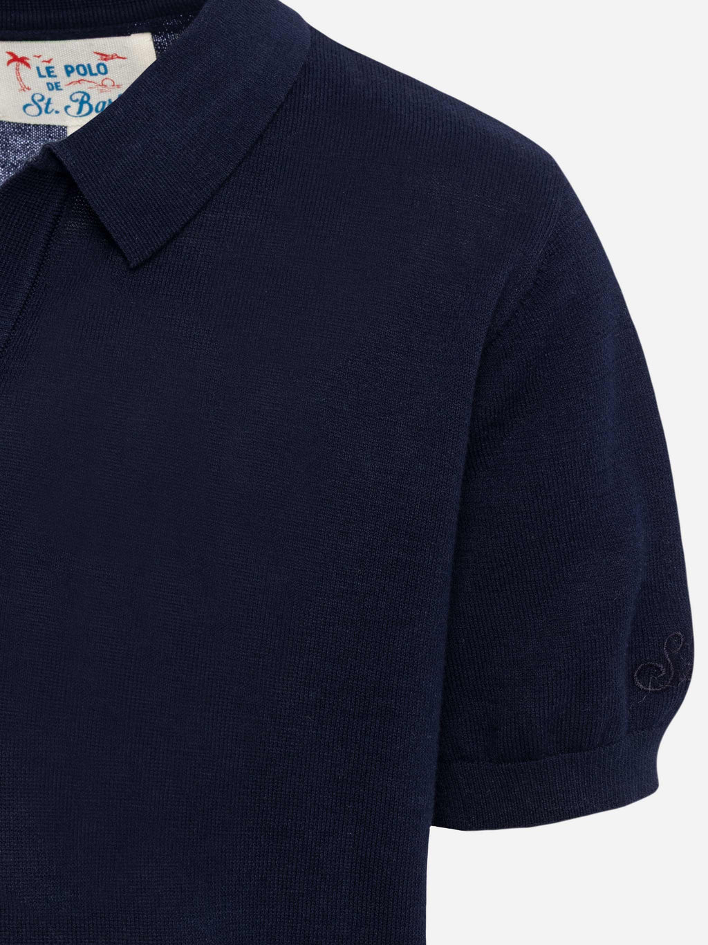 Polo in maglia Sloan Jr blu navy product image 3