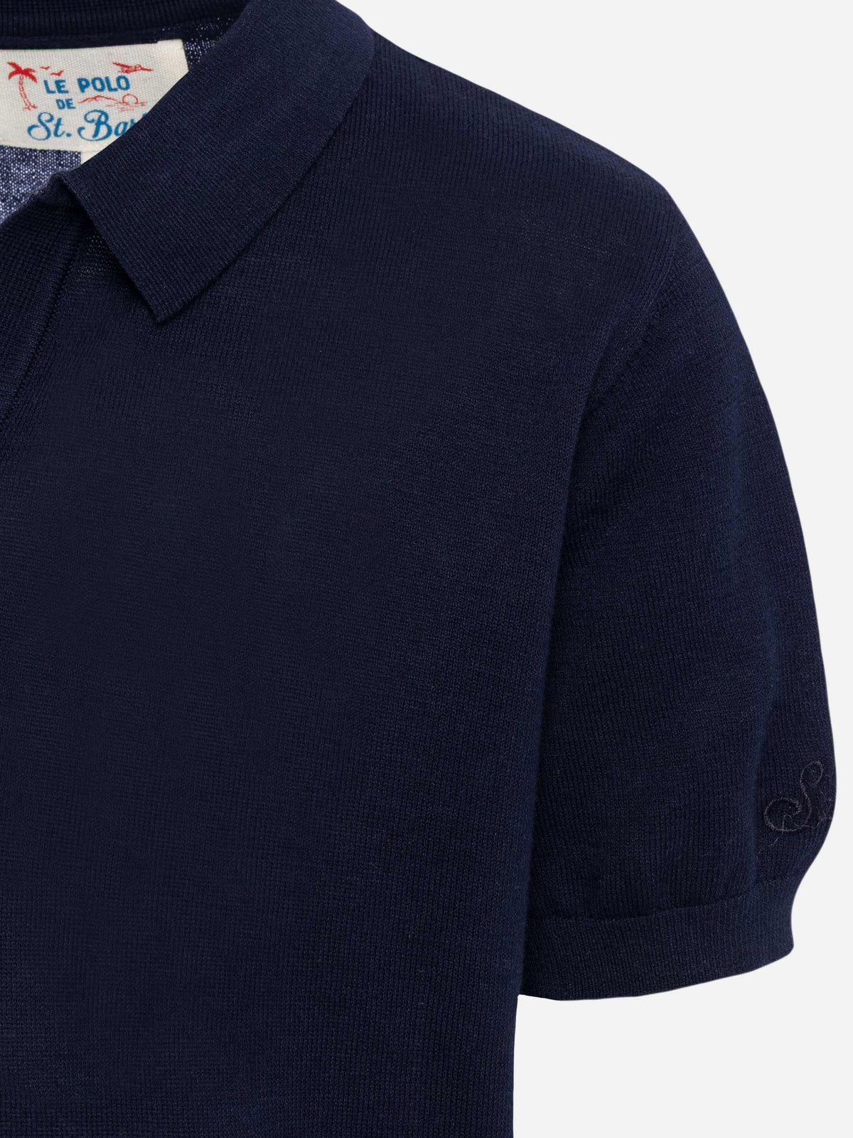 Polo in maglia Sloan Jr blu navy product image 3