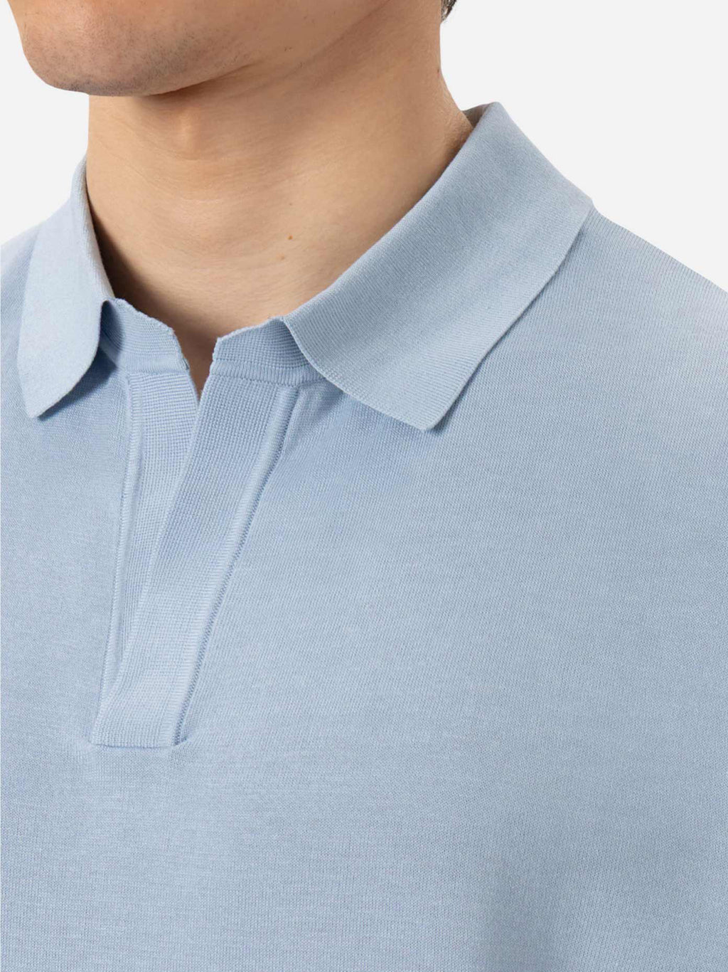 Polo in maglia Sloan azzurra product image 2