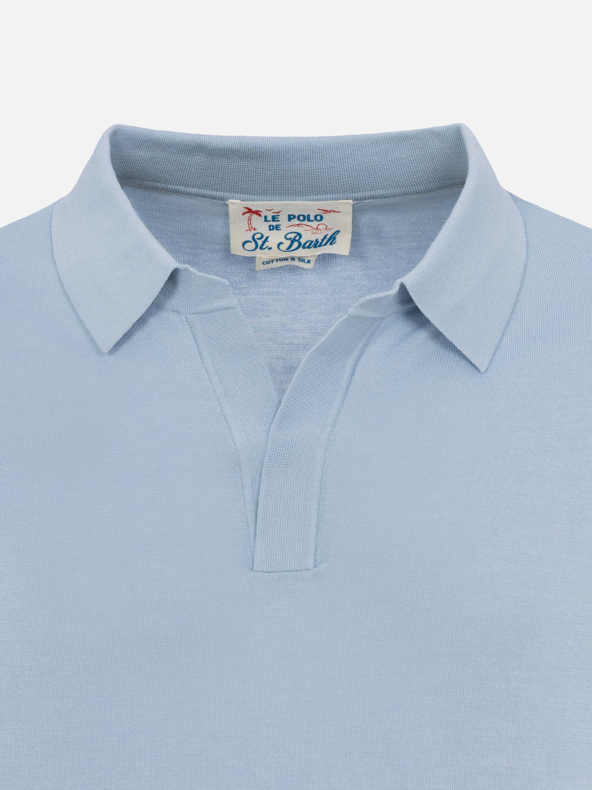 Polo in maglia Sloan azzurra product image 7