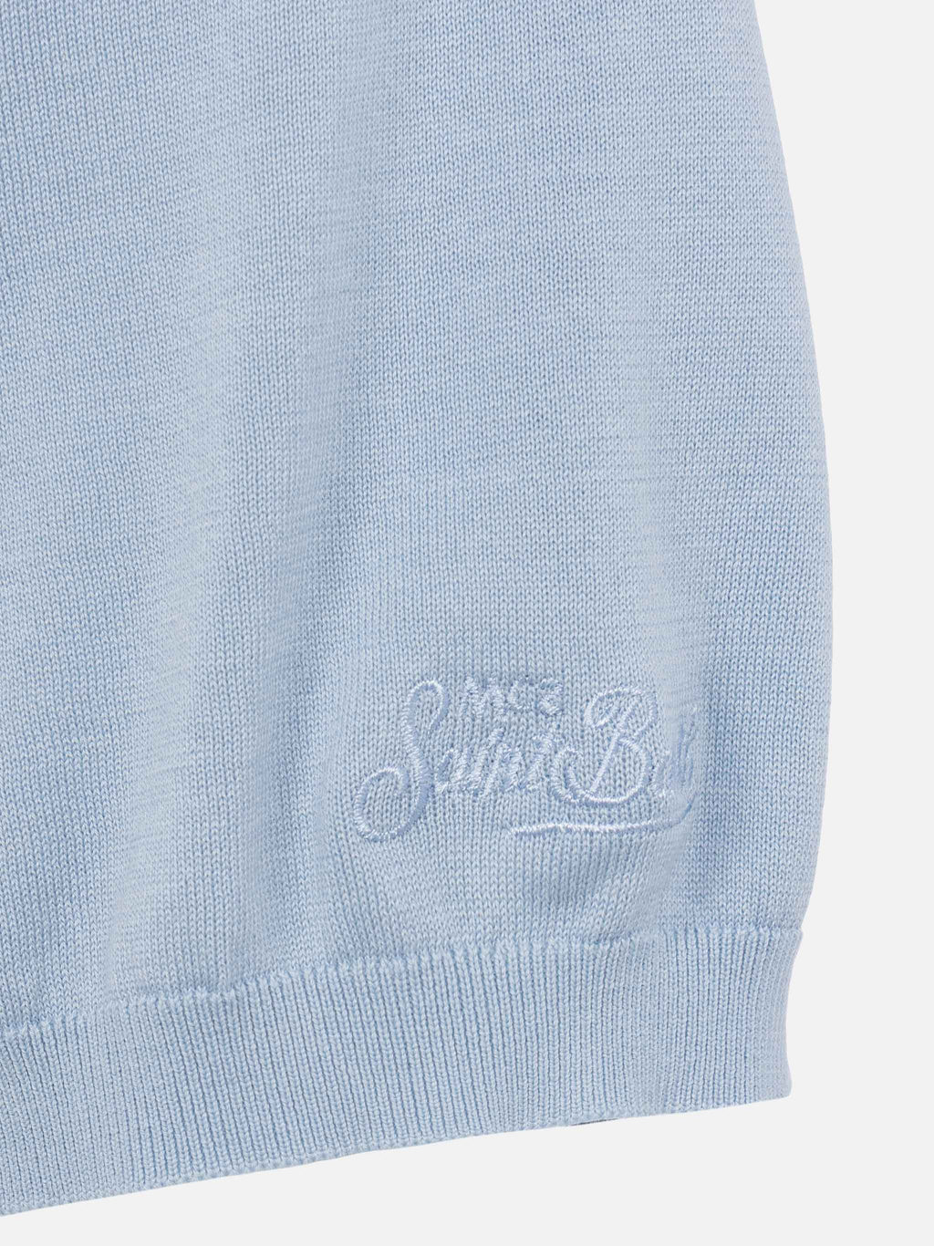 Polo in maglia Sloan azzurra product image 9