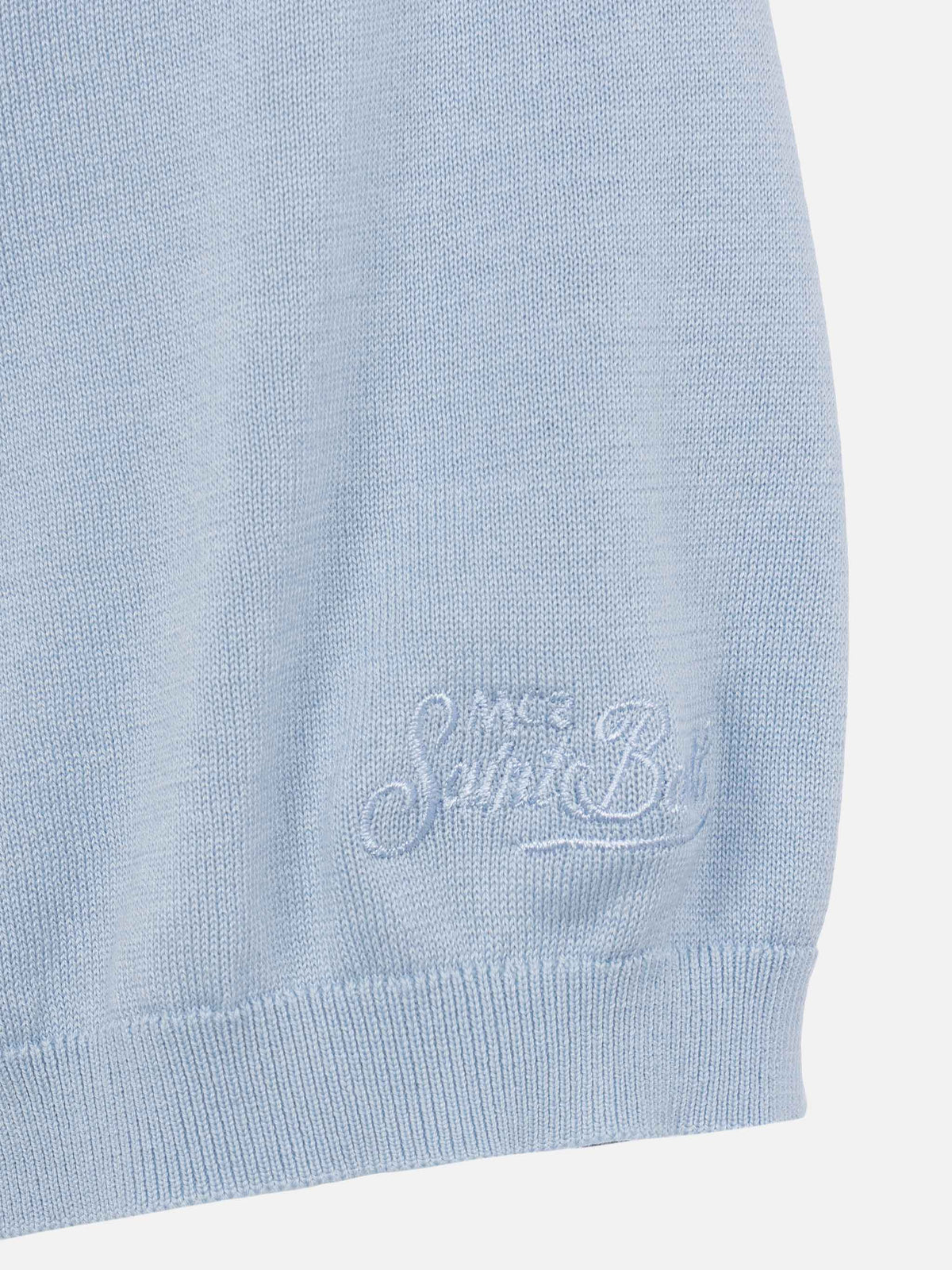 Polo in maglia Sloan azzurra product image 9