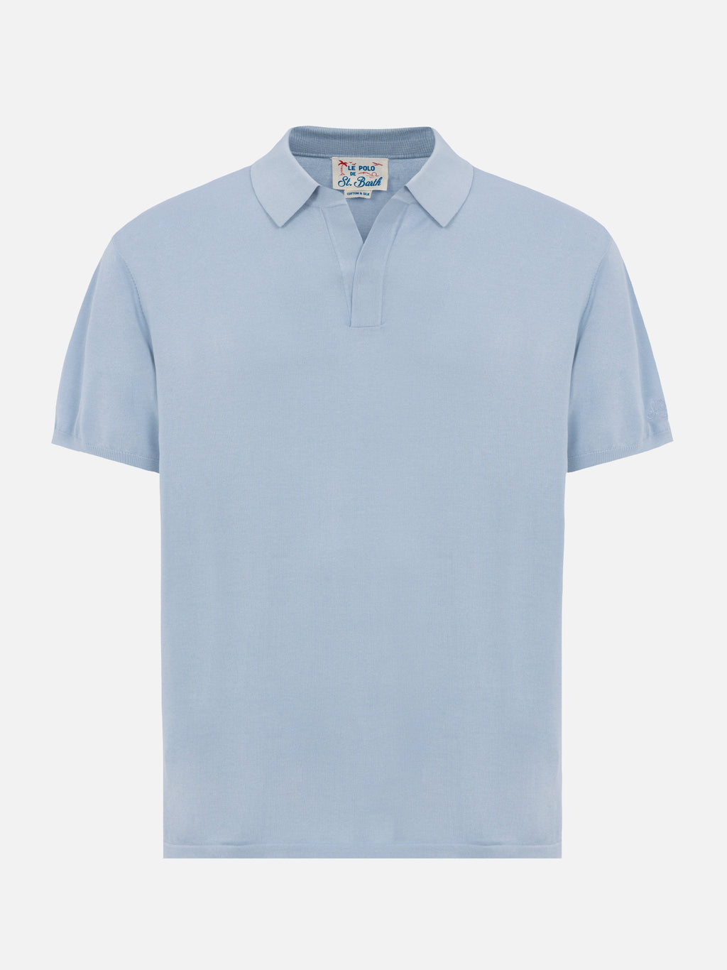 Polo in maglia Sloan azzurra product image 6