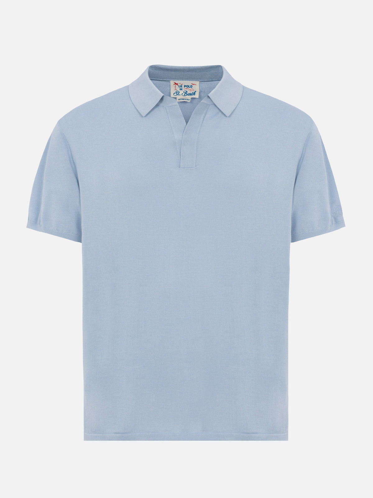Polo in maglia Sloan azzurra product image 6