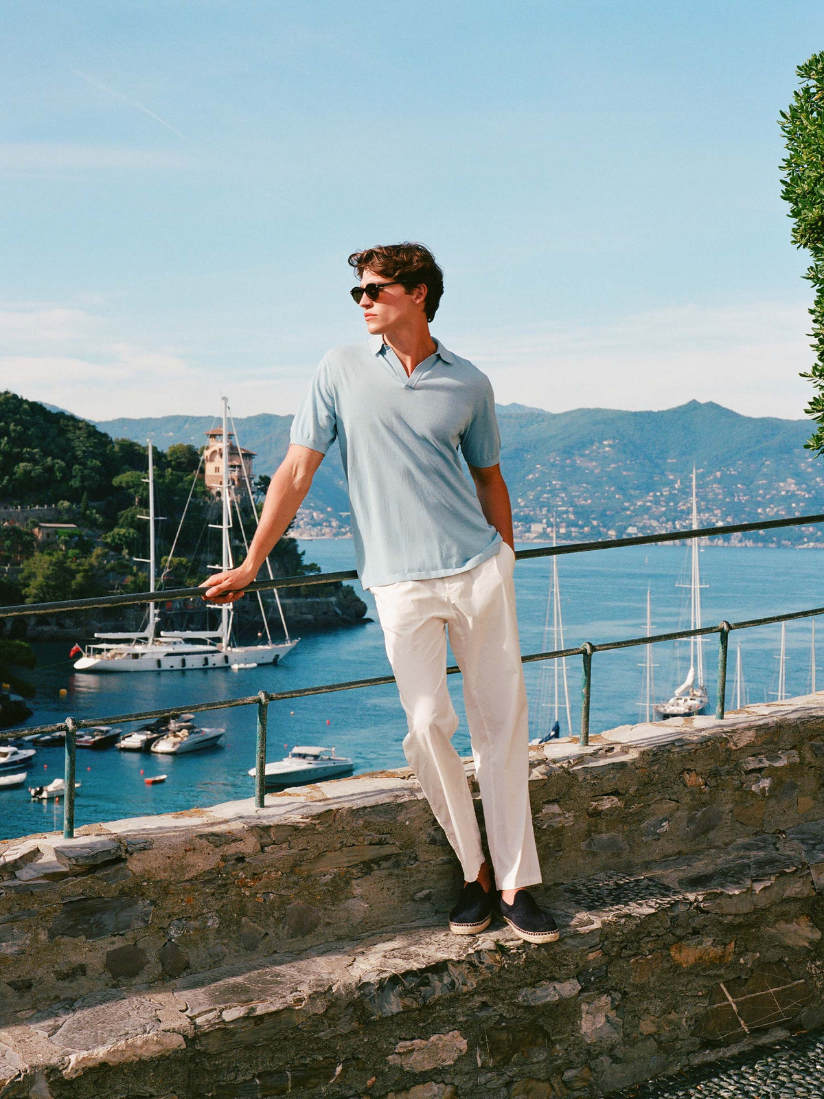 Polo in maglia Sloan azzurra product image 5