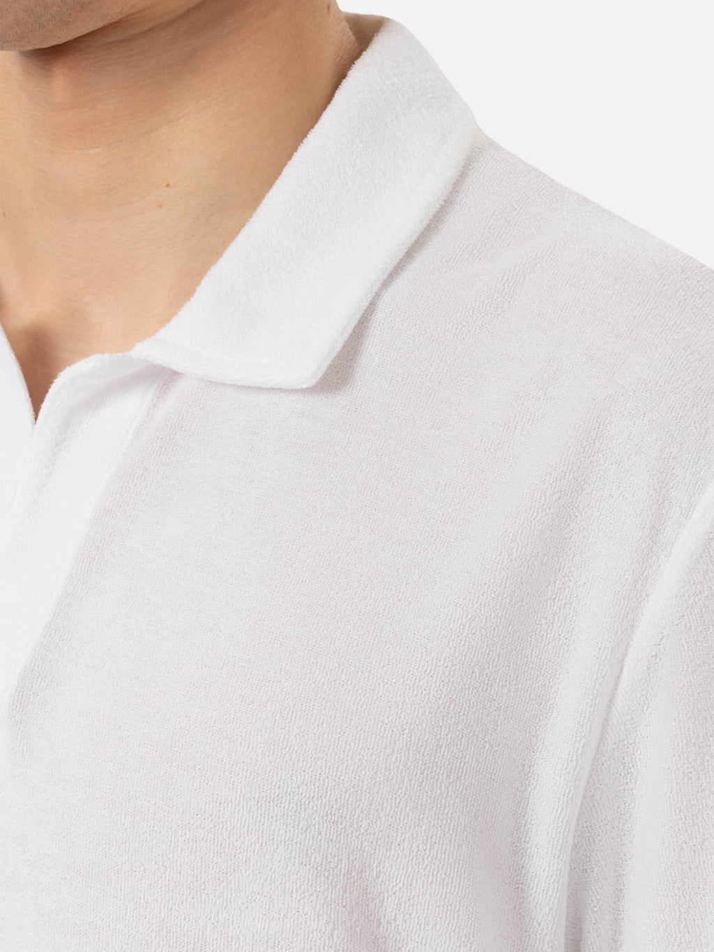 Polo Jeremy bianca in spugna product image 4