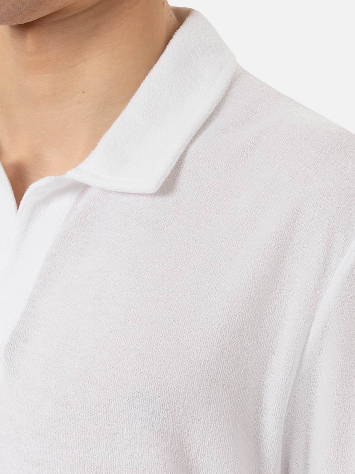 Polo Jeremy bianca in spugna product image 4