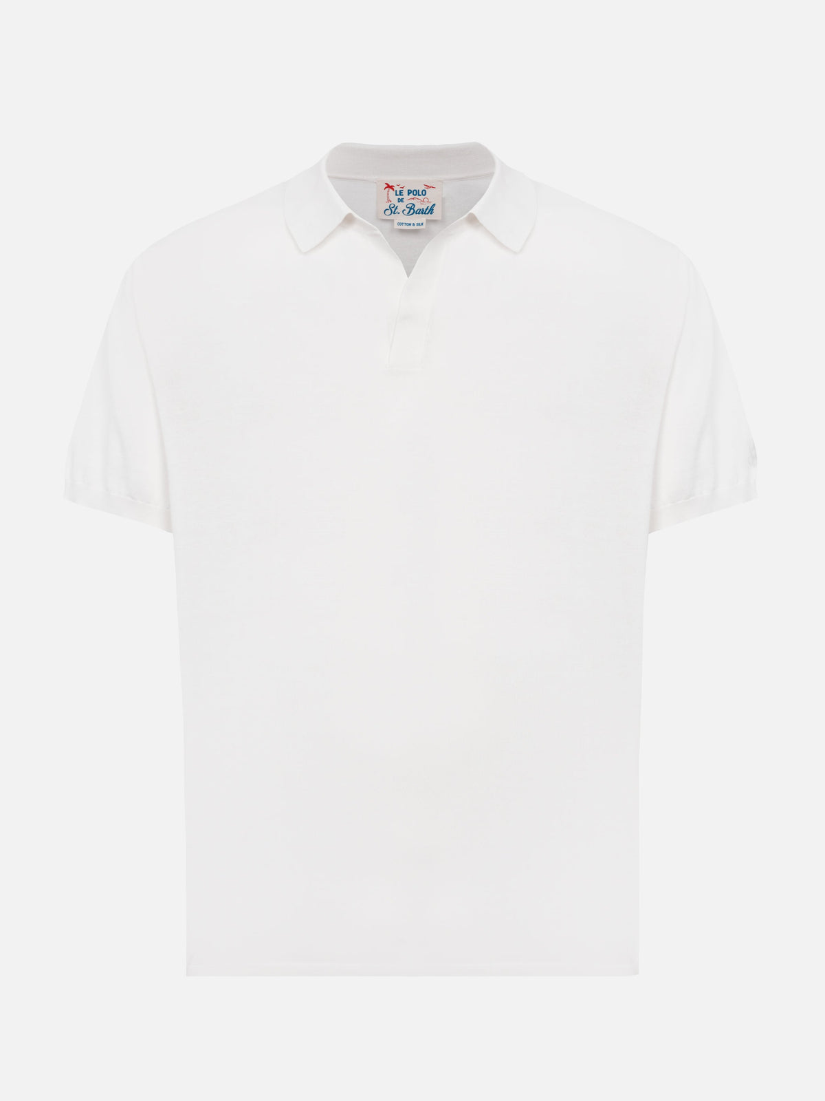 Polo in maglia Sloan bianca product image 3