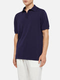 Polo in maglia Sloan blu navy product image 1