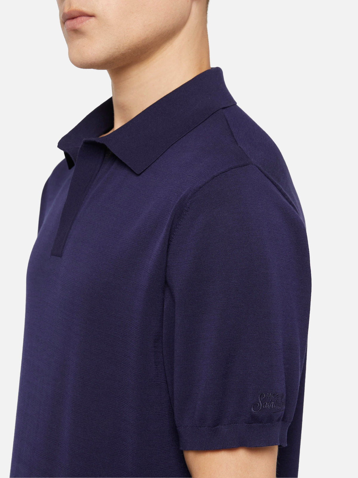 Polo in maglia Sloan blu navy product image 2