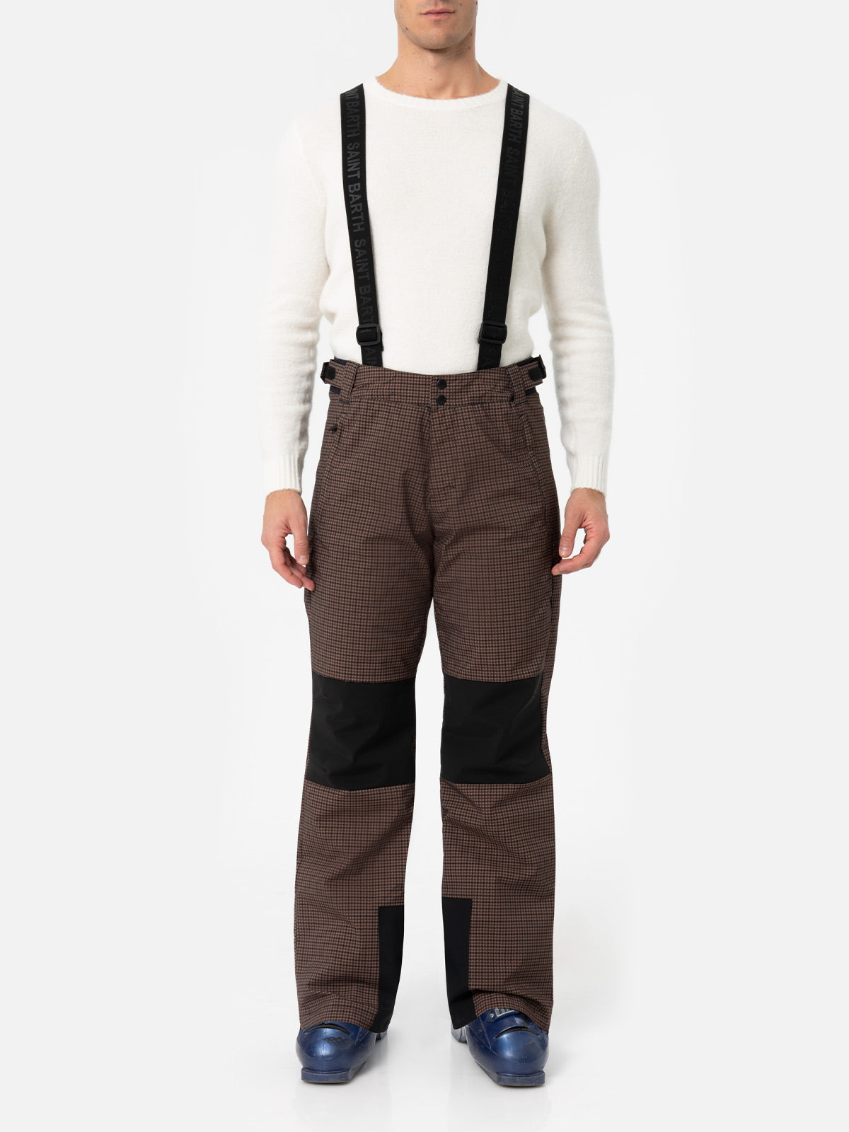 Pantaloni da sci Snowbird con motivo pied de poule