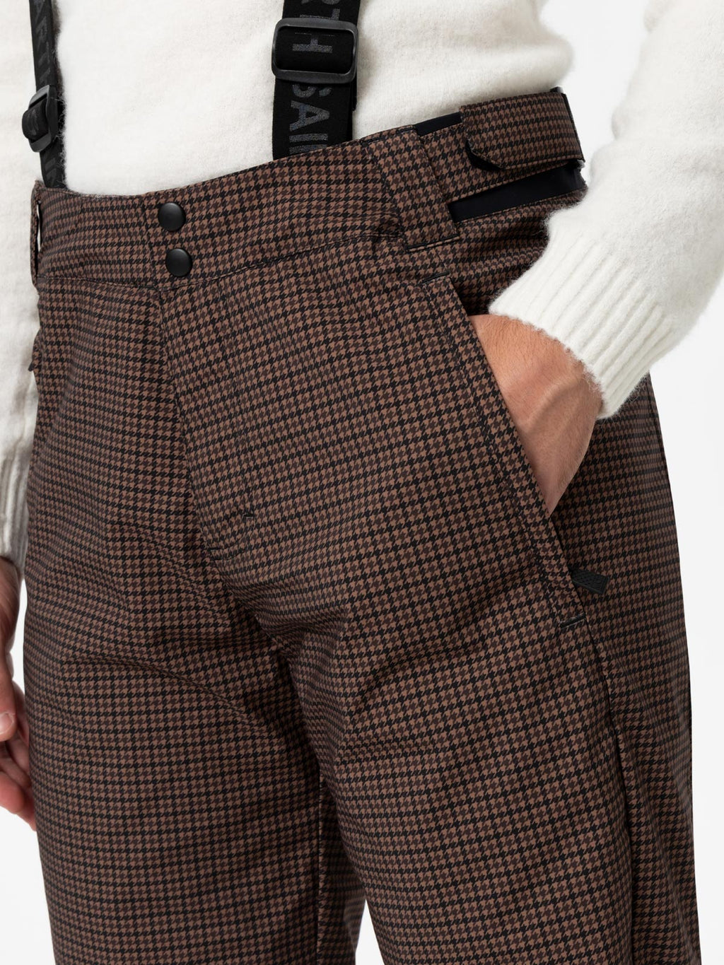 Pantaloni da sci Snowbird con motivo pied de poule