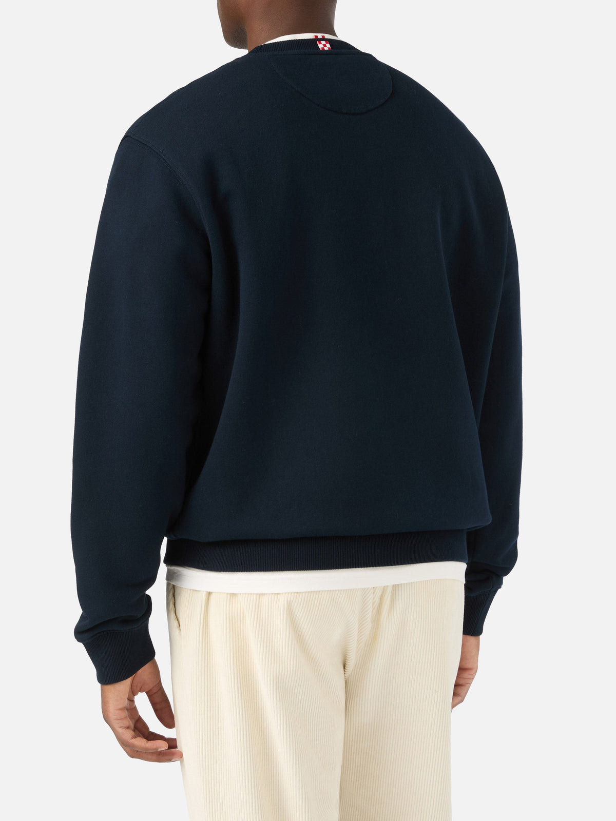 Felpa Soho blu navy in cotone con stampa St. Barth product image 4