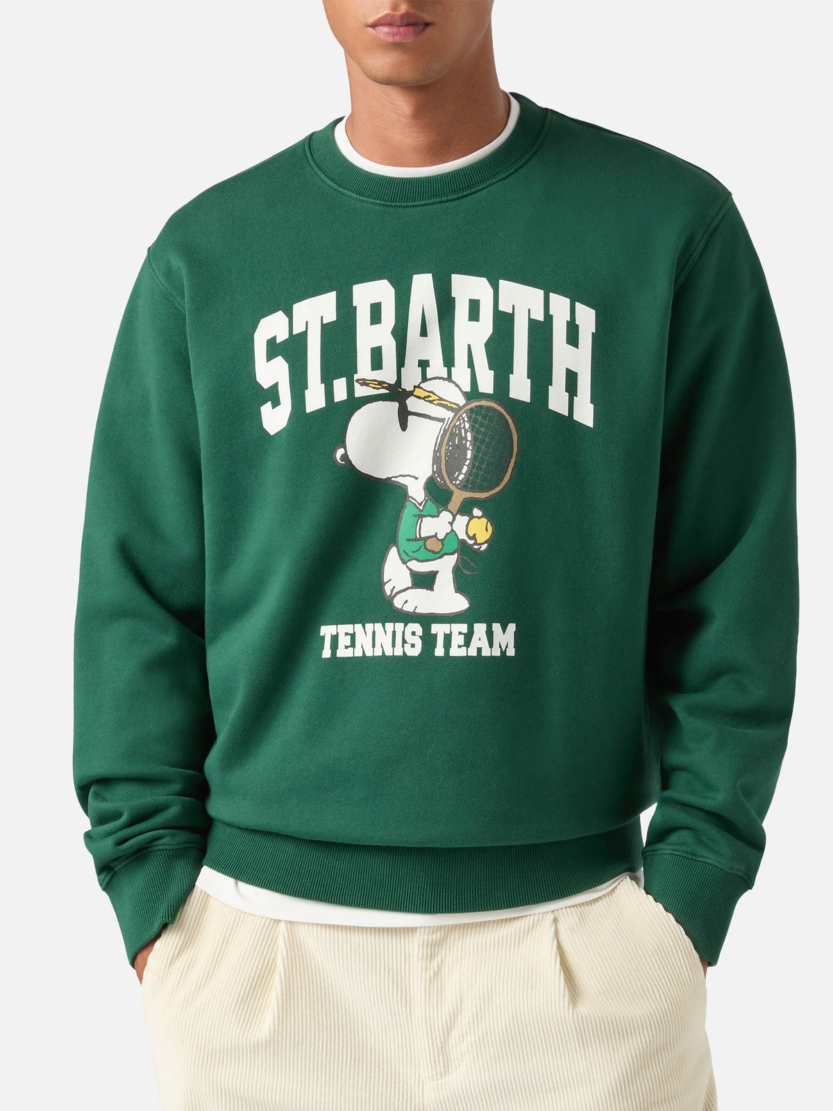 Felpa Soho verde in cotone con stampa Snoopy | Special product image 1