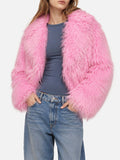 Giacca corta rosa pelosa Sully product image 1