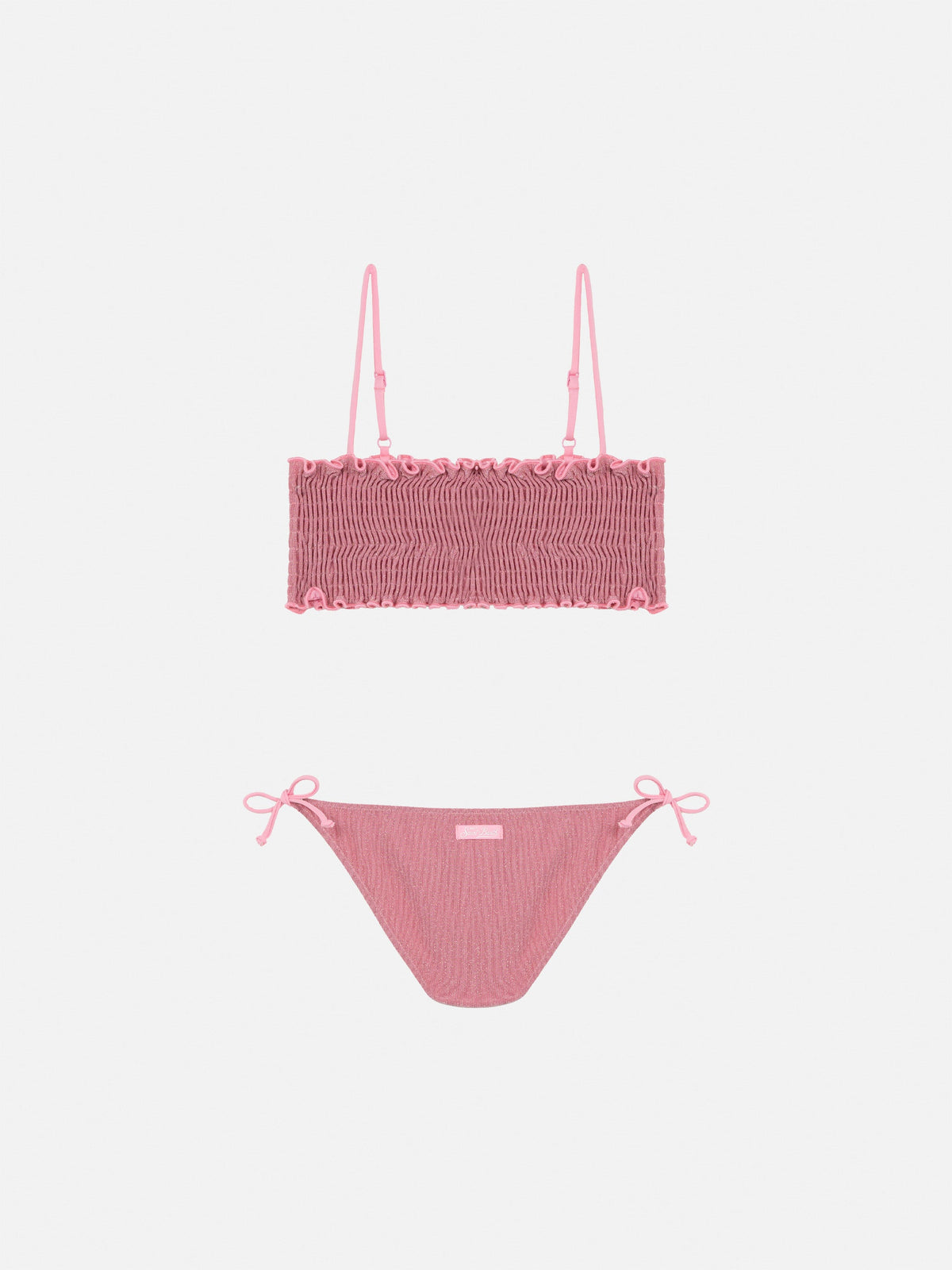 Bikini bralette Tilly rosa in lurex