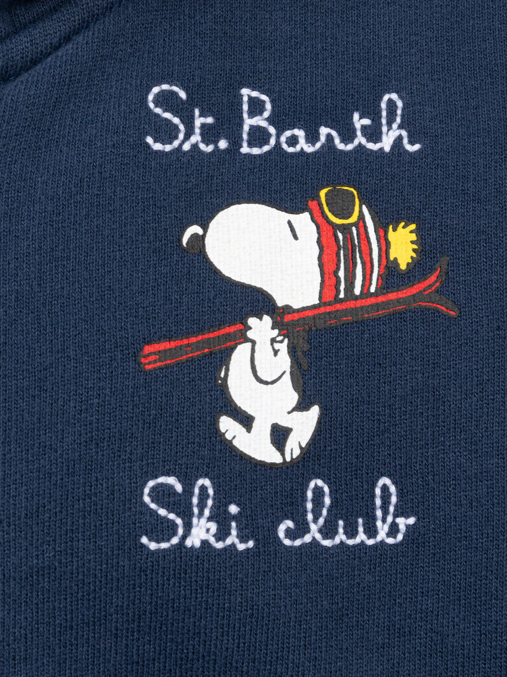 Felpa con cappuccio Toronto blu navy con ricamo Snoopy Ski Club | Special Edition