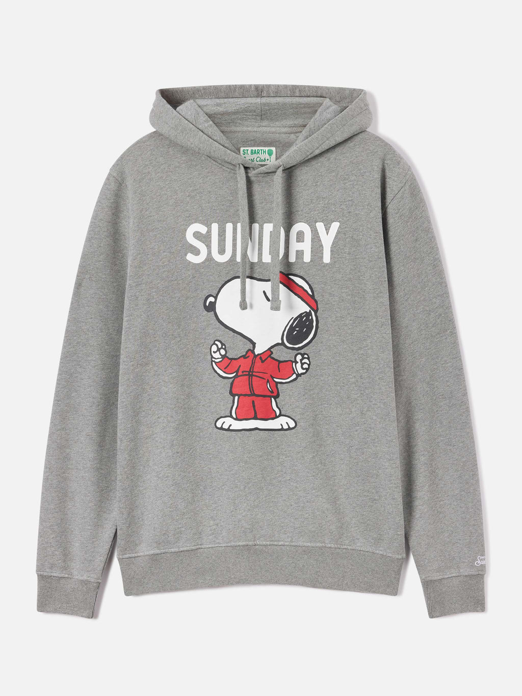 Felpa con cappuccio Tribeca grigia in cotone stampa Snoopy product image 1