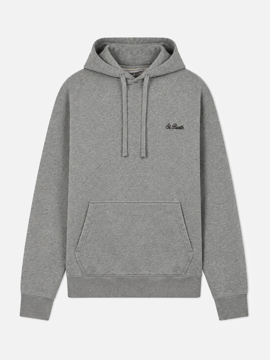 Felpa con cappuccio Tribeca grigio melange ricamo logo product image 1