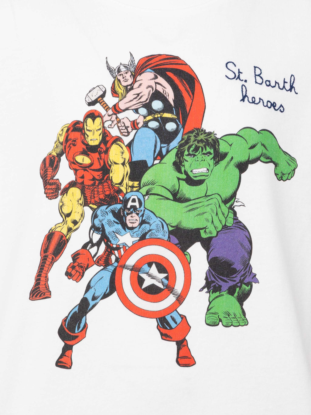 T-shirt bianca con stampa supereroi Marvel | Special Edition product image 2