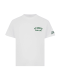 T-shirt bianca con stampa St. Barth slow life product image 1