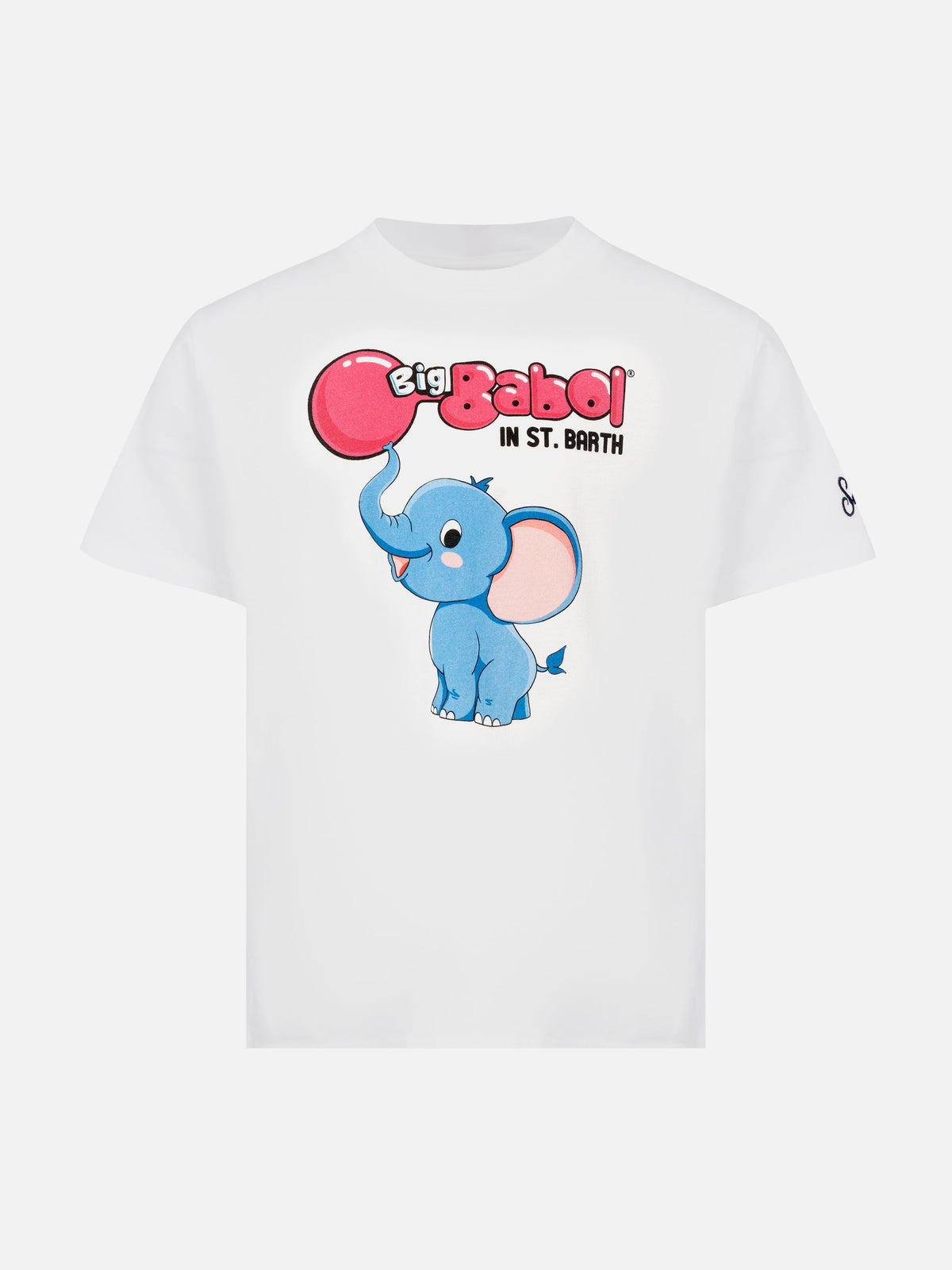 T-shirt bianca con stampa elefante Big Babol | Special product image 1