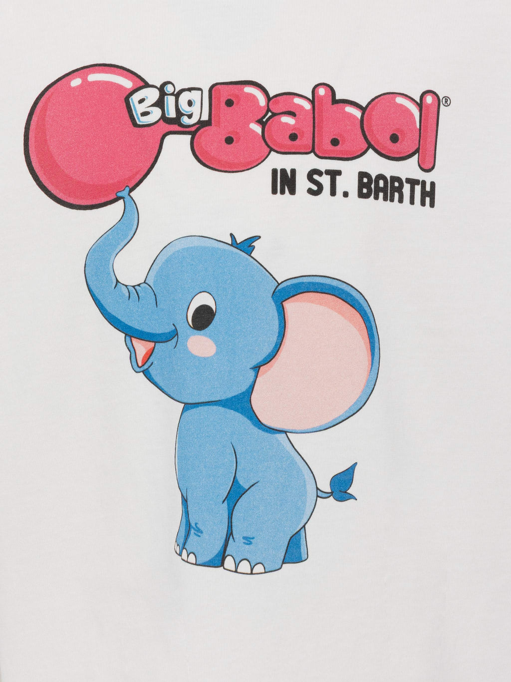 T-shirt bianca con stampa elefante Big Babol | Special product image 2