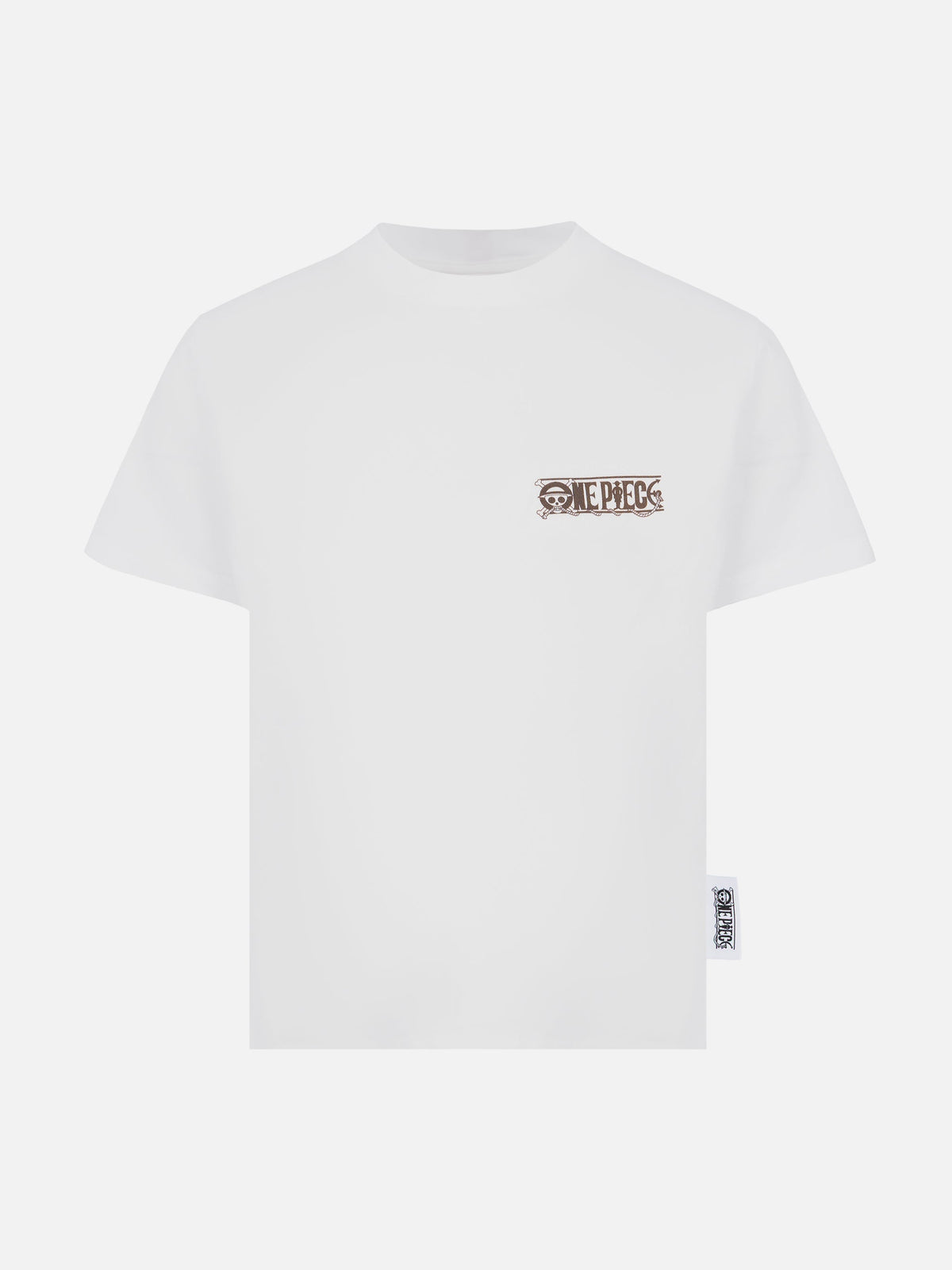 T-shirt bianca con stampa One Piece Wanted Luffy | Special product image 1