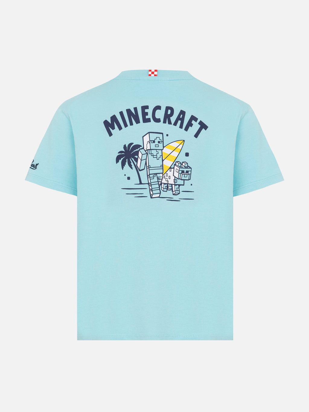 T-shirt verde acqua con stampa Minecraft in St. Barth product image 2
