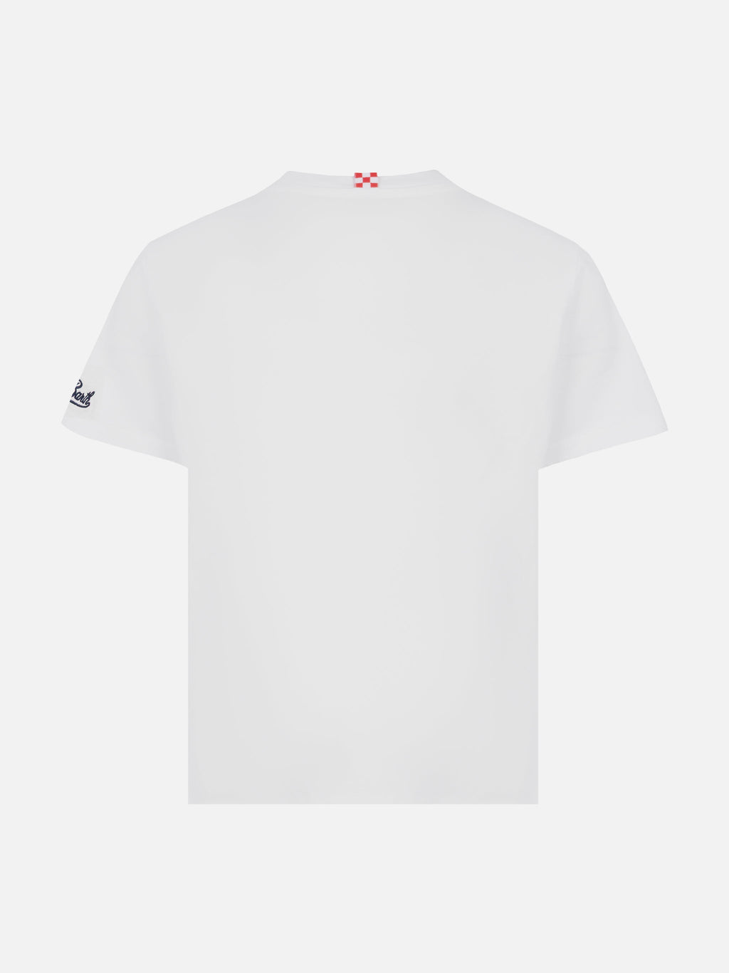 T-shirt bianca con stampa leoni padre e figlio product image 3