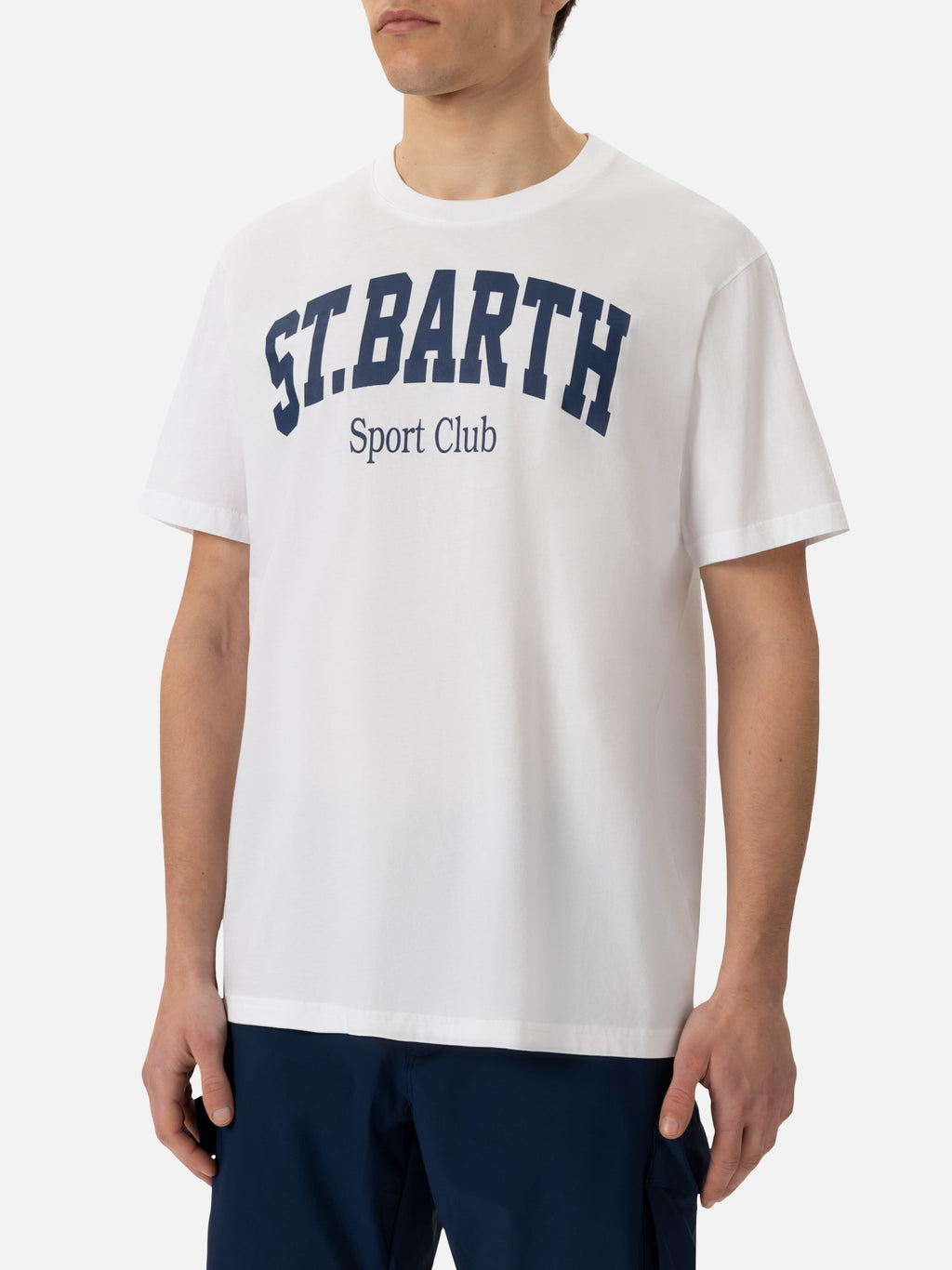 T-shirt bianca con stampa St. Barth Sport Club product image 2