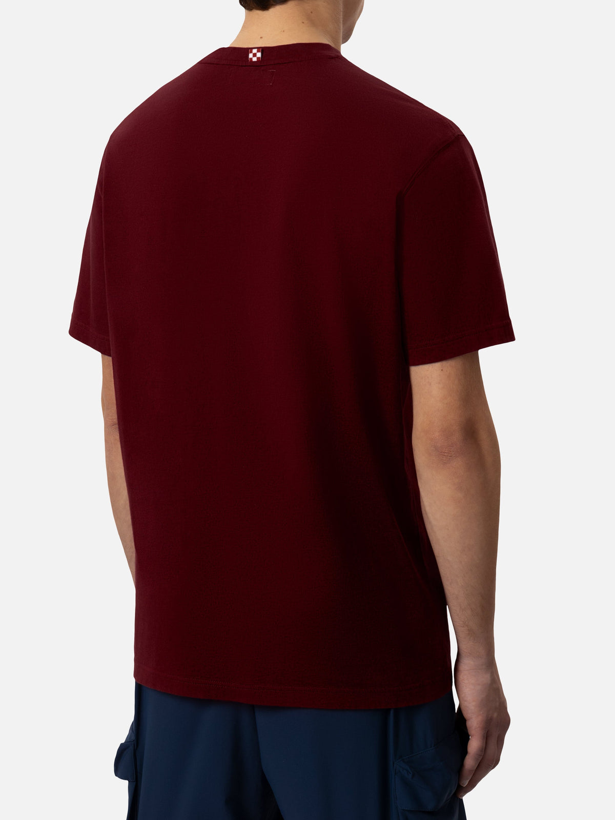 T-shirt bordeaux con stampa St. Barth Sport Club product image 3