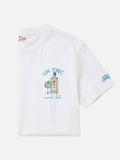 T-shirt bianca con ricamo Gin Tonic Social Club product image 1