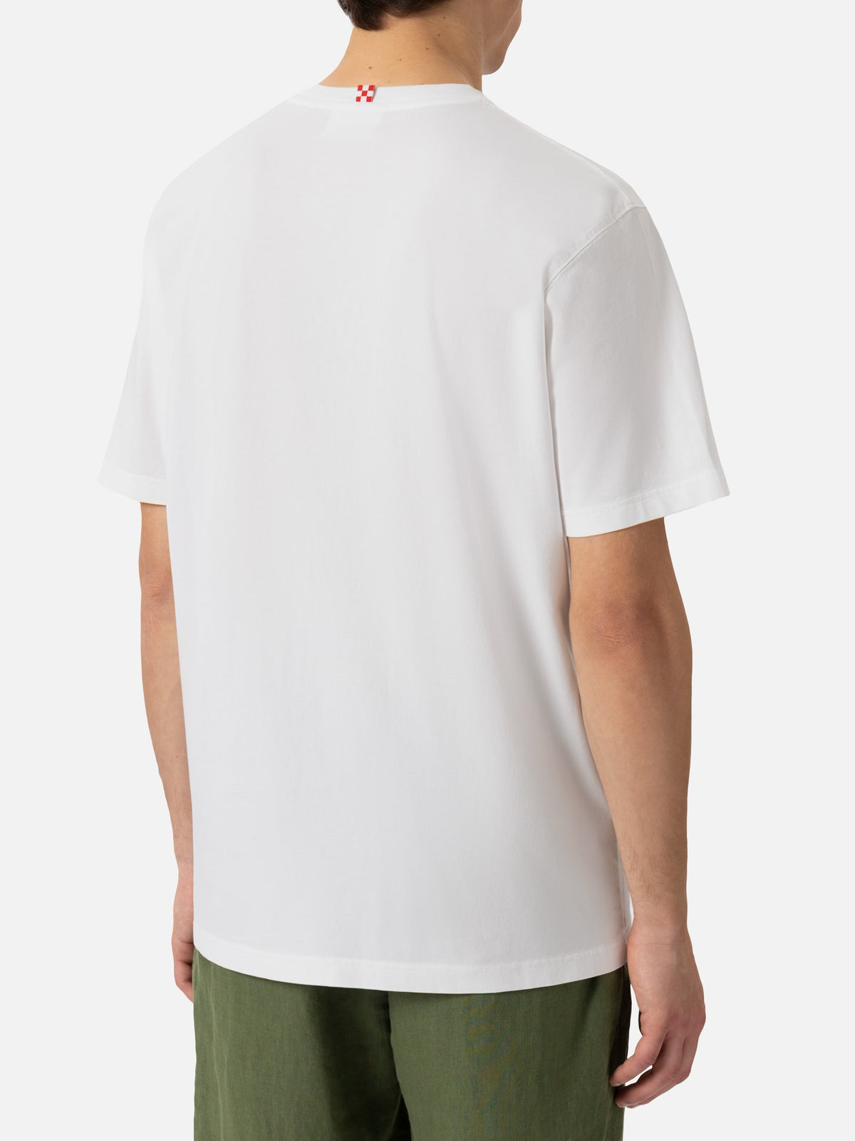 T-shirt bianca con stampa Let the summer be gin product image 4