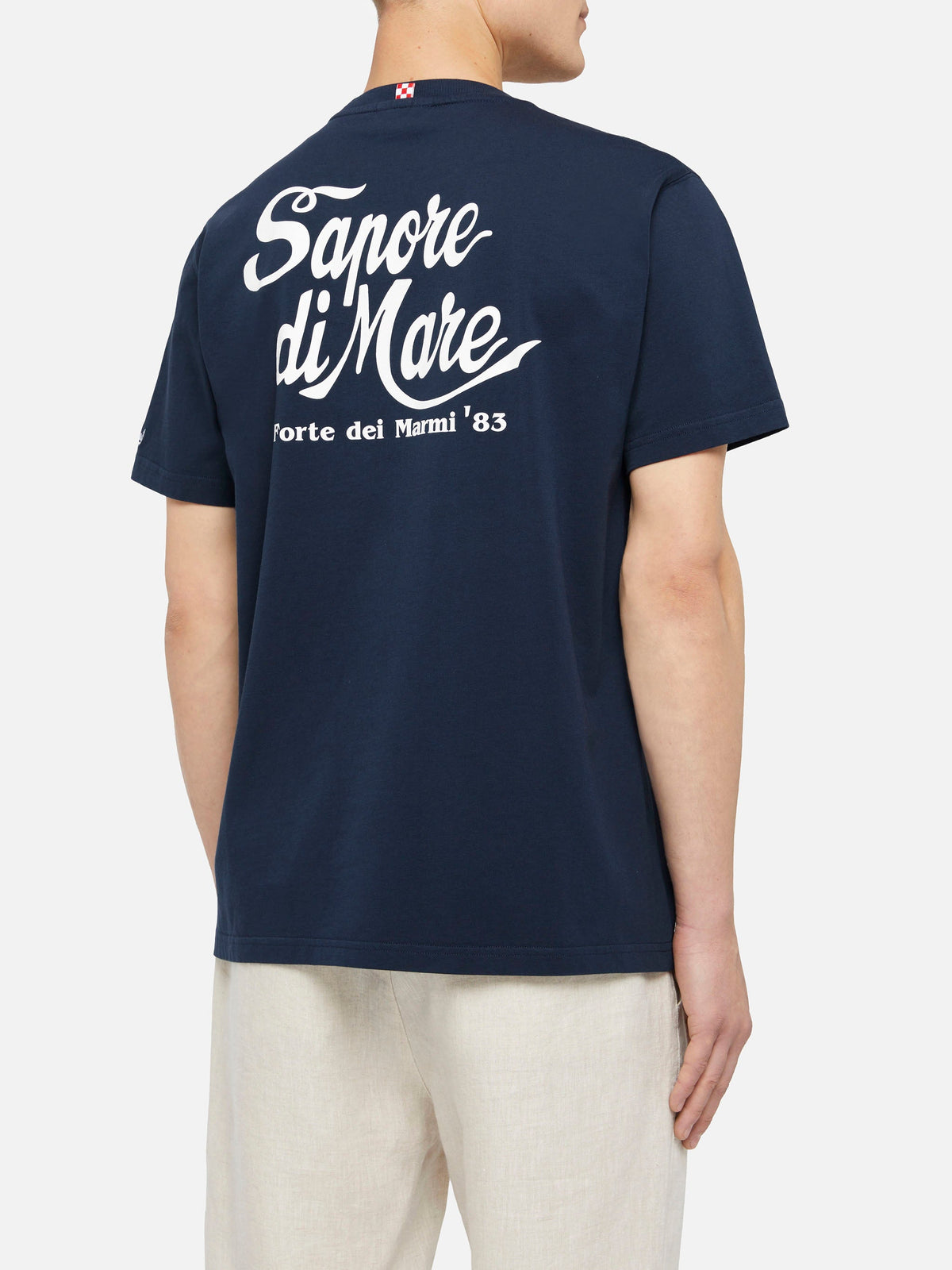 T-shirt blu navy con stampa Forte dei Marmi 83 | Special product image 3
