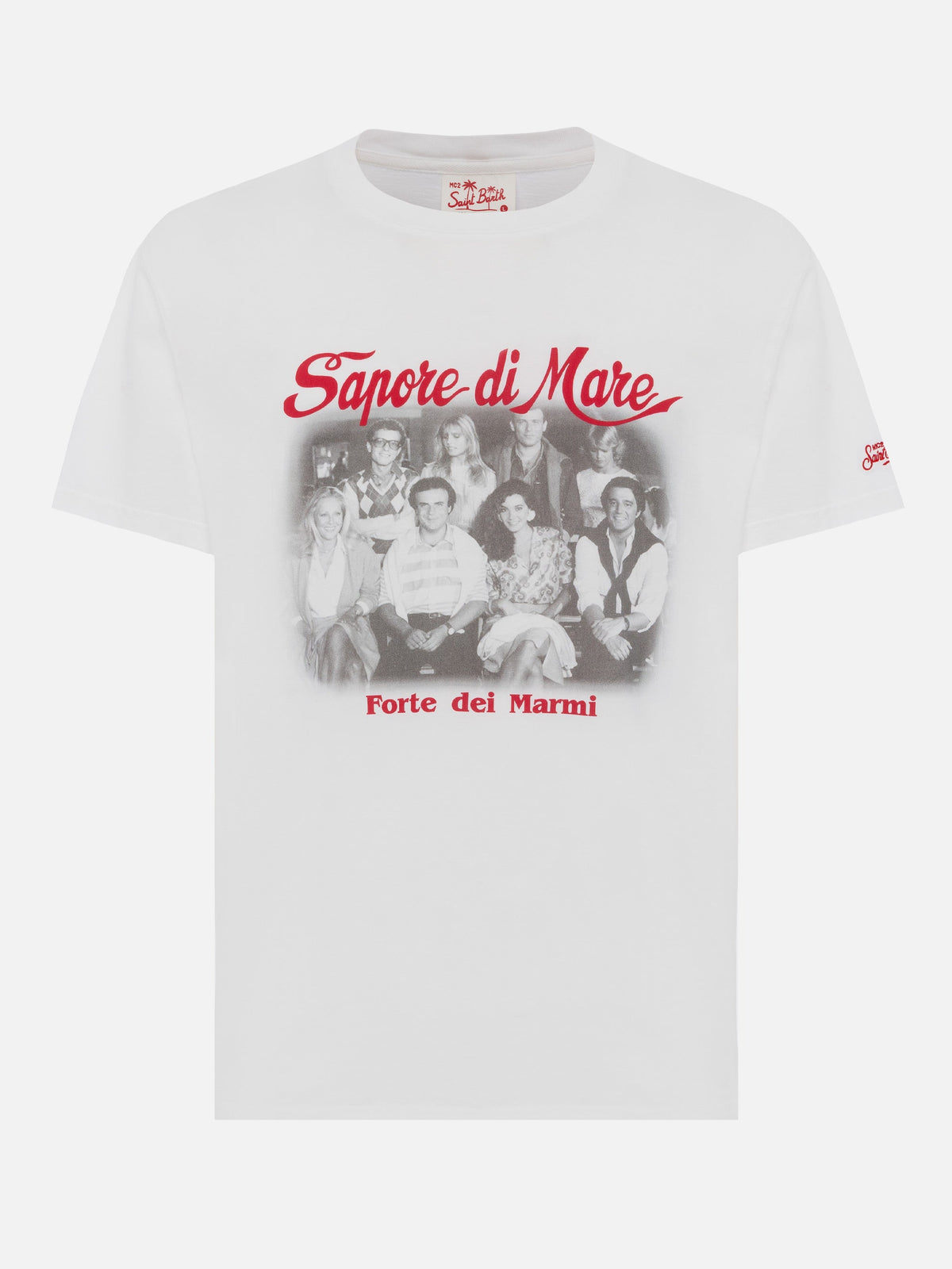 T-shirt bianca con ricamo Vado al mare per... | Special product image 1