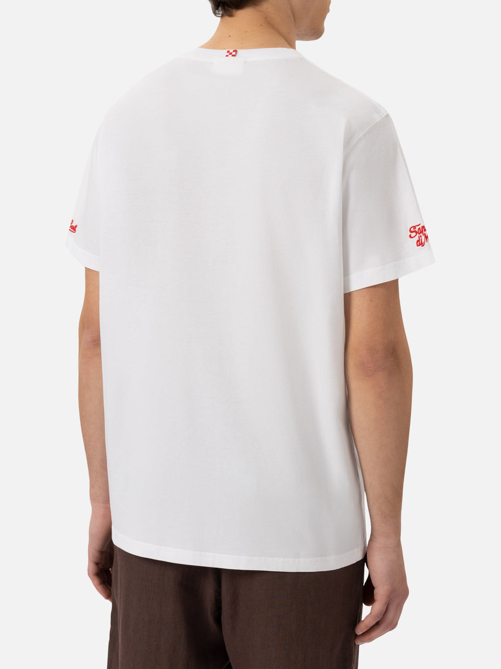 T-shirt bianca con ricamo Vado al mare per... | Special product image 4