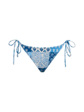 Slip mare Virgo azzurro con stampa a patch di fiori
