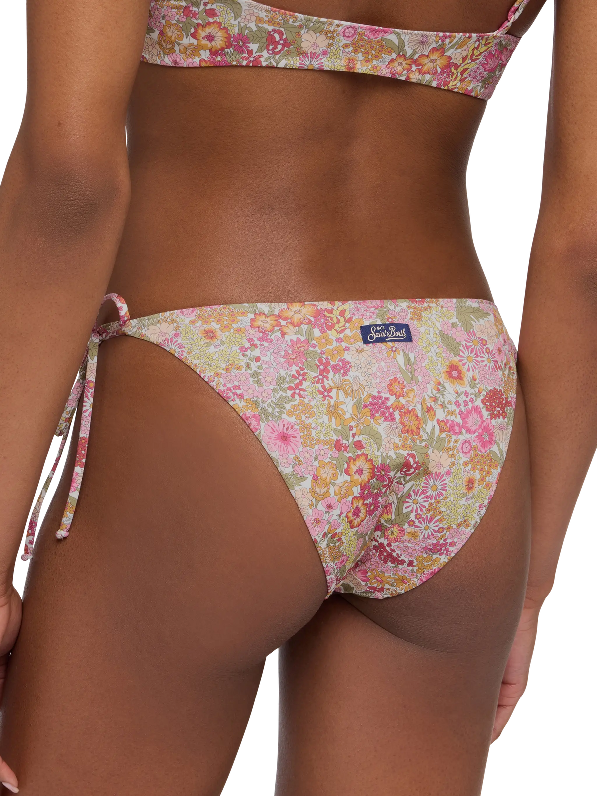 Bikini bralette Judy Virgo verde con stampa floreale Margaret Annie | Made with Liberty Fabric