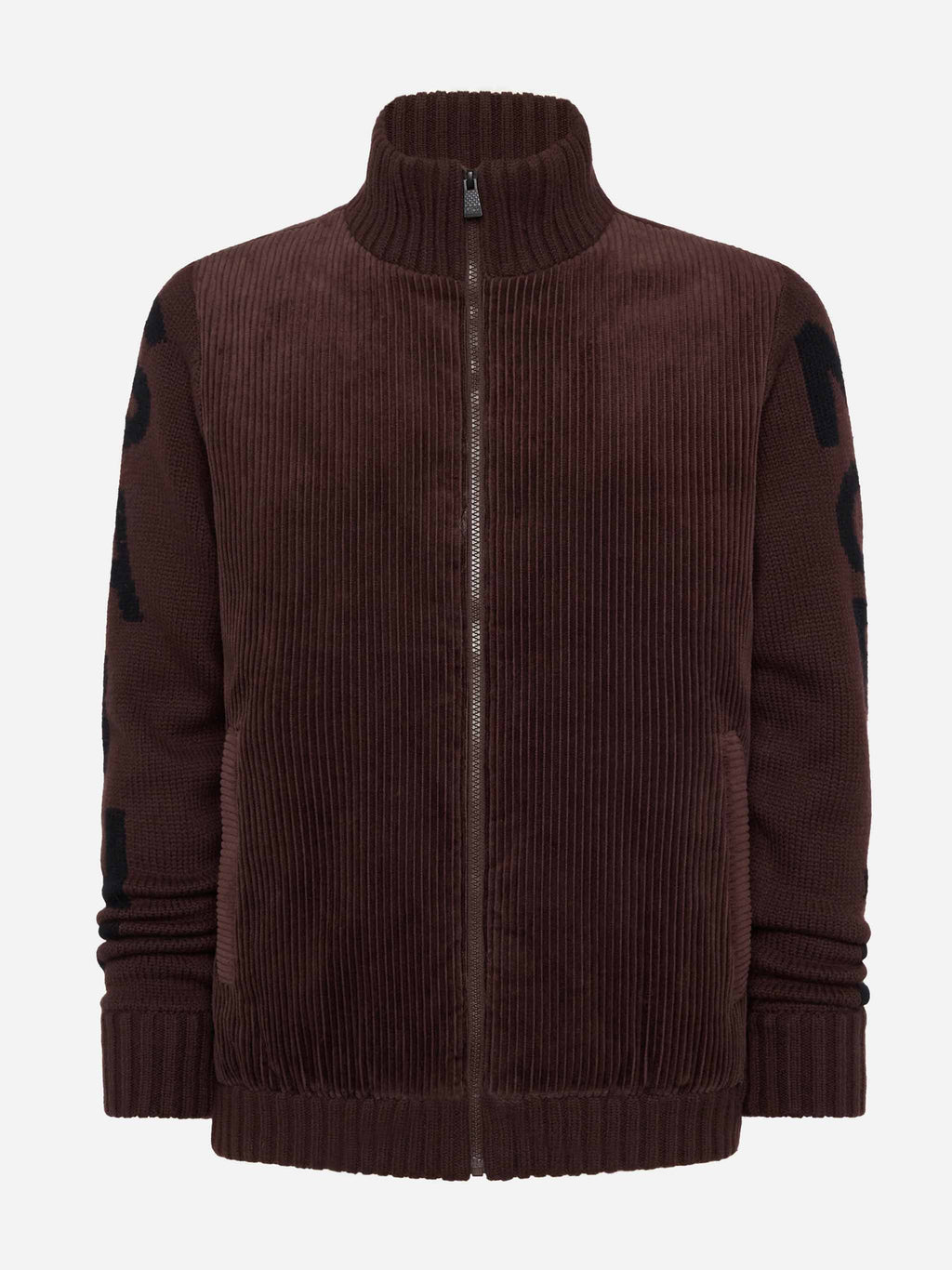 Giacca Whistler marrone con maniche in maglia jacquard product image 5