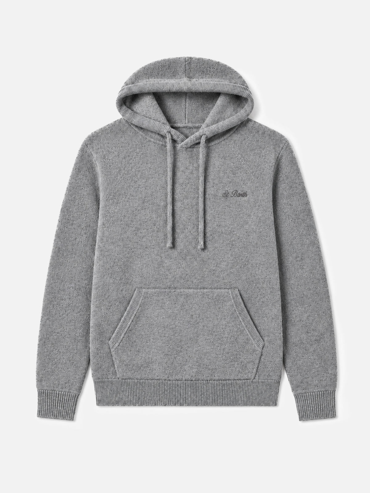 Maglione con cappuccio Willbur grigio melange product image 1