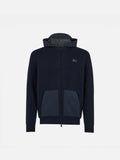 Maglione con cappuccio e zip intera Wiberg Jr blu navy