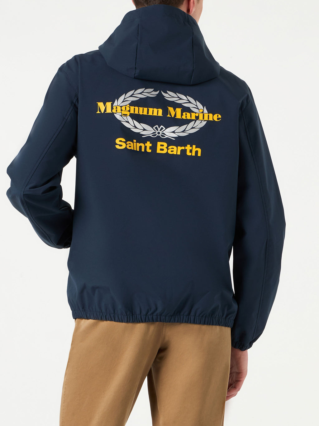 Giacca Kauris blu navy con cappuccio e stampa Magnum Marine product image 2